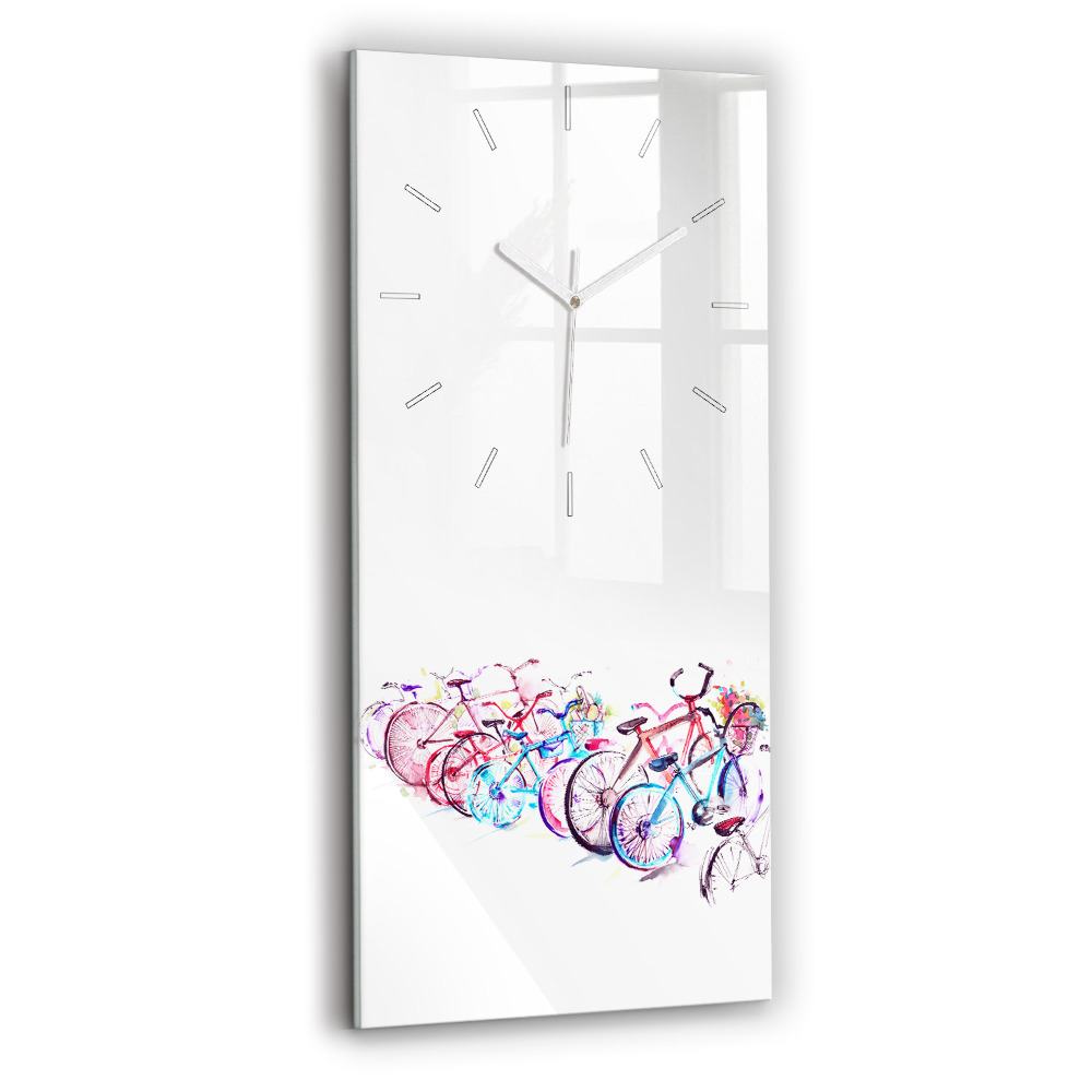 Téglalap alakú üvegóra Színes városi kerékpárok