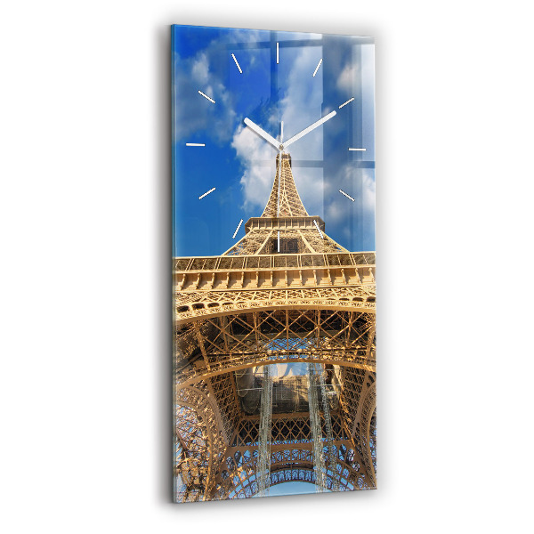Négyszögletes üvegóra Franciaország Eiffel-torony