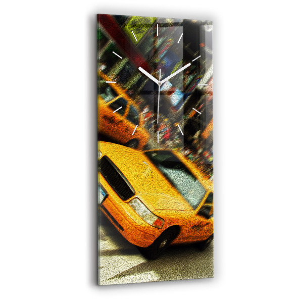 Téglalap alakú üvegóra New York-i taxik