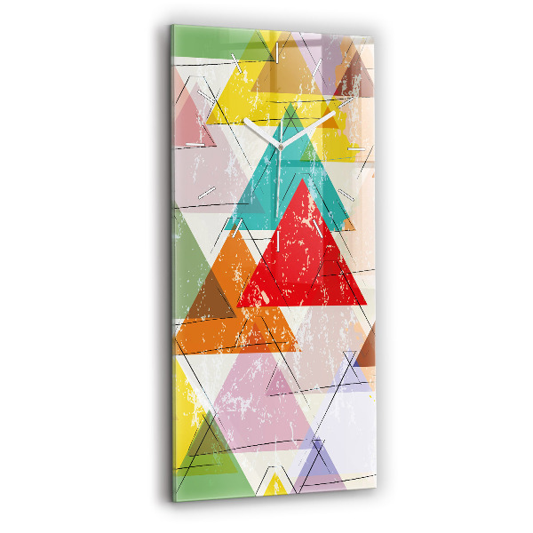 Négyszögletes üvegóra Geometrikus háromszögek