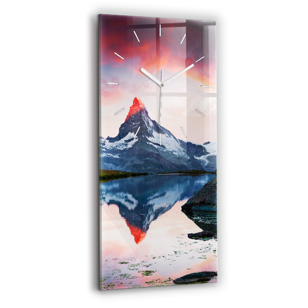 Négyszögletes üvegóra Stellisee Matterhorn tó
