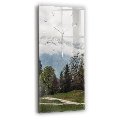 Négyszögletes üvegóra Hegyi kilátás