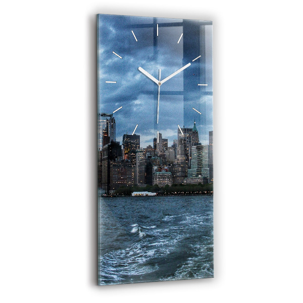 Négyszögletes üvegóra Panoráma New York