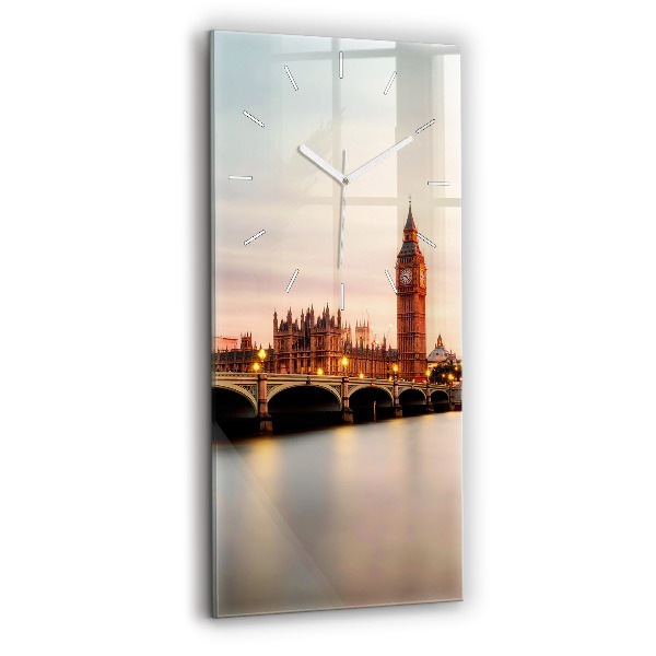 Négyszögletes üvegóra Big Ben londoni égbolt