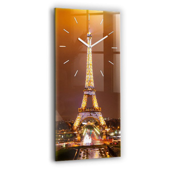 Téglalap alakú üvegóra Kivilágított Eiffel-torony