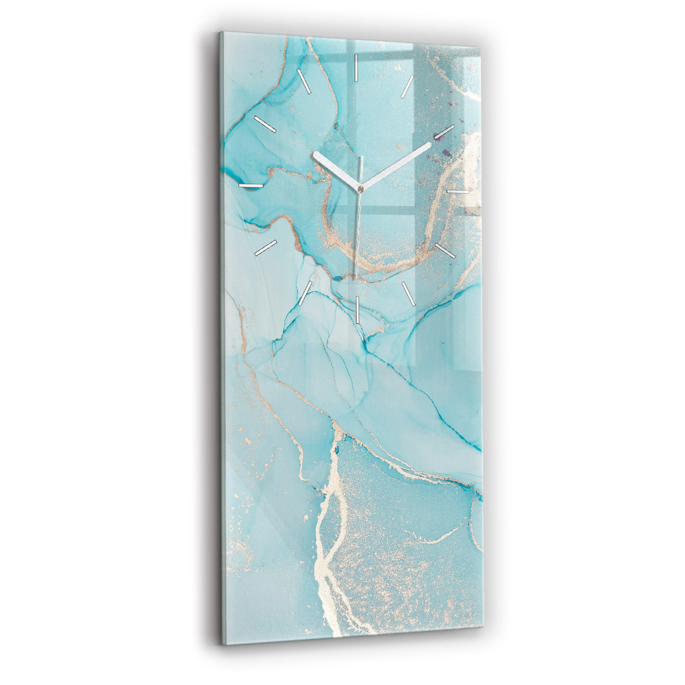 Négyszögletes üvegóra Dekoratív márvány