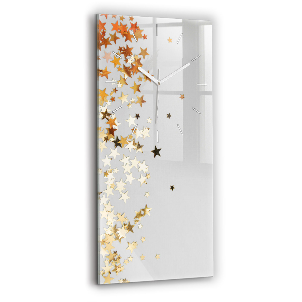 Négyszögletes üvegóra Csillagok fényes háttéren