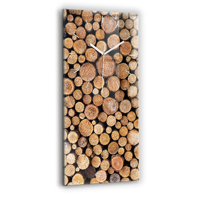 Négyszögletes üvegóra Fák évgyűrűi