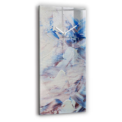 Négyszögletes üvegóra Absztrakt festék textúra