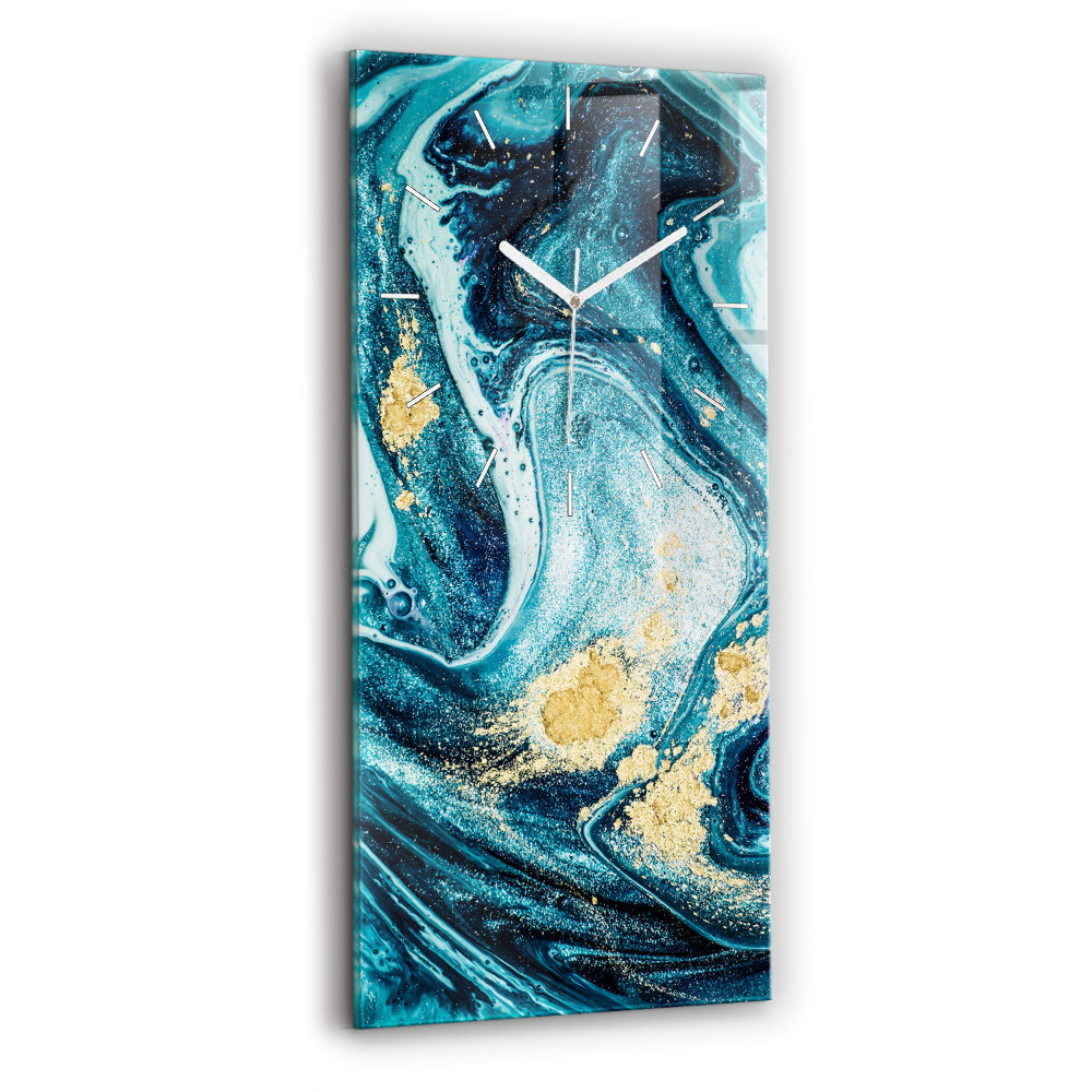 Négyszögletes üvegóra Absztrakt márvány