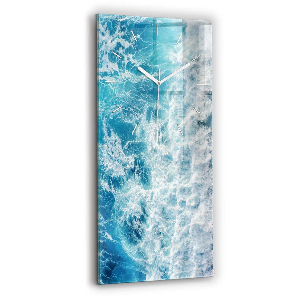 Négyszögletes üvegóra Óceán hullámai