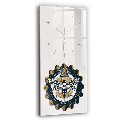 Négyszögletes üvegóra A hold és a szem fázisai