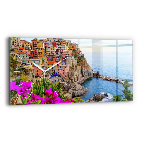 Vízszintes üvegóra Cinque Terre partja