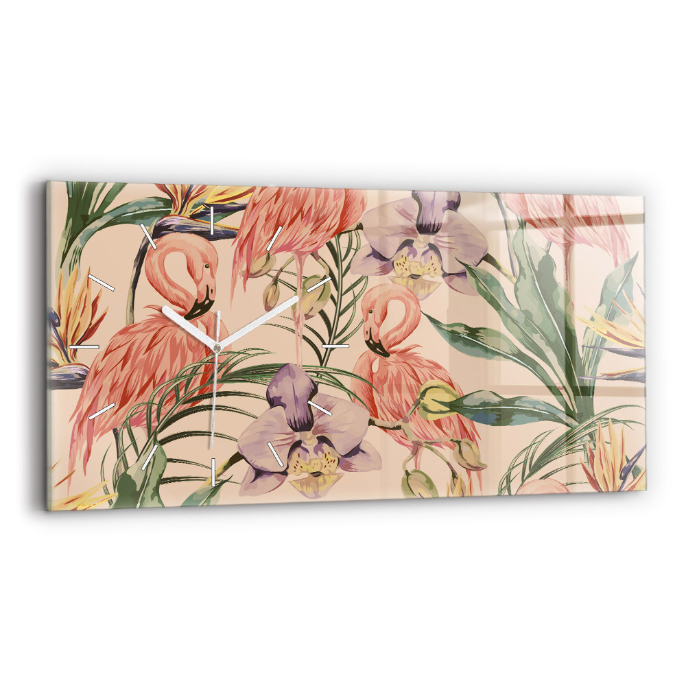 Üvegóra vízszintesen Trópusi pálmalevelek