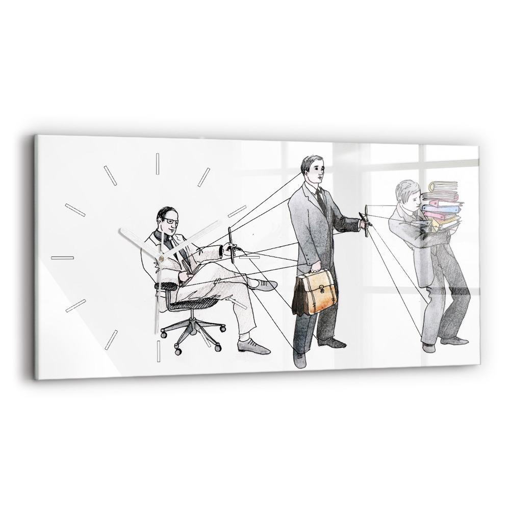 Üvegóra vízszintesen Marionett emberek