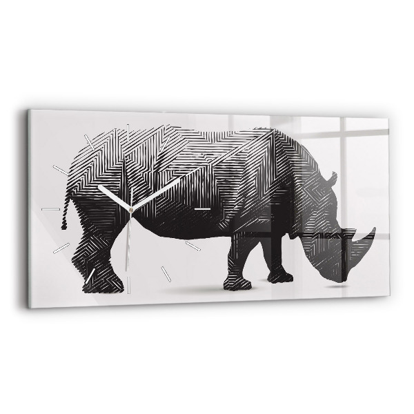 Üvegóra vízszintesen Rhinoceros line art