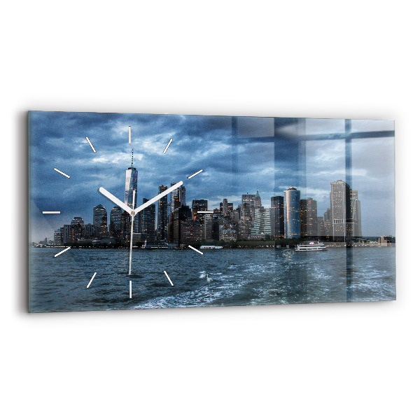 Vízszintes üvegóra New York-i panoráma