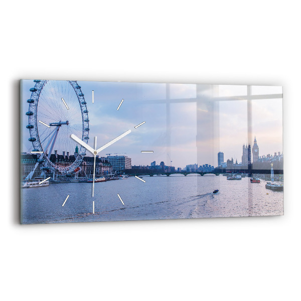 Vízszintes üvegóra London Eye panoráma