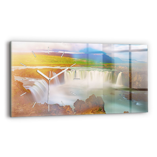 Üvegóra vízszintesen Godafoss Izlandon