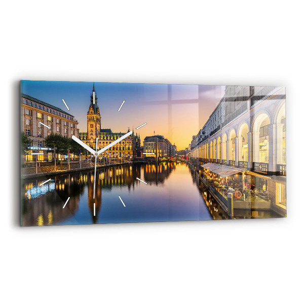 Üvegóra vízszintesen Hamburg Városháza