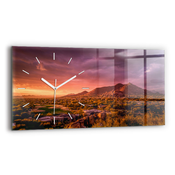Üvegóra vízszintesen Észak Scottsdale naplemente