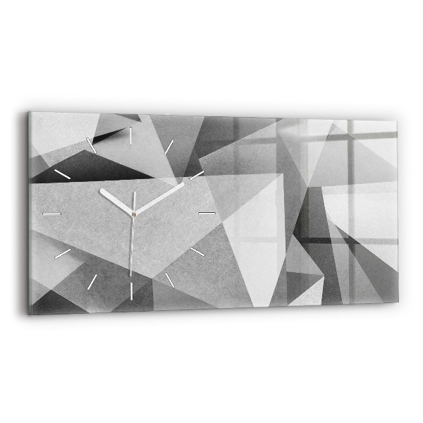 Vízszintes üvegóra Szürke geometriai absztrakció
