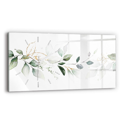 Üvegóra vízszintesen Absztrakt levelek