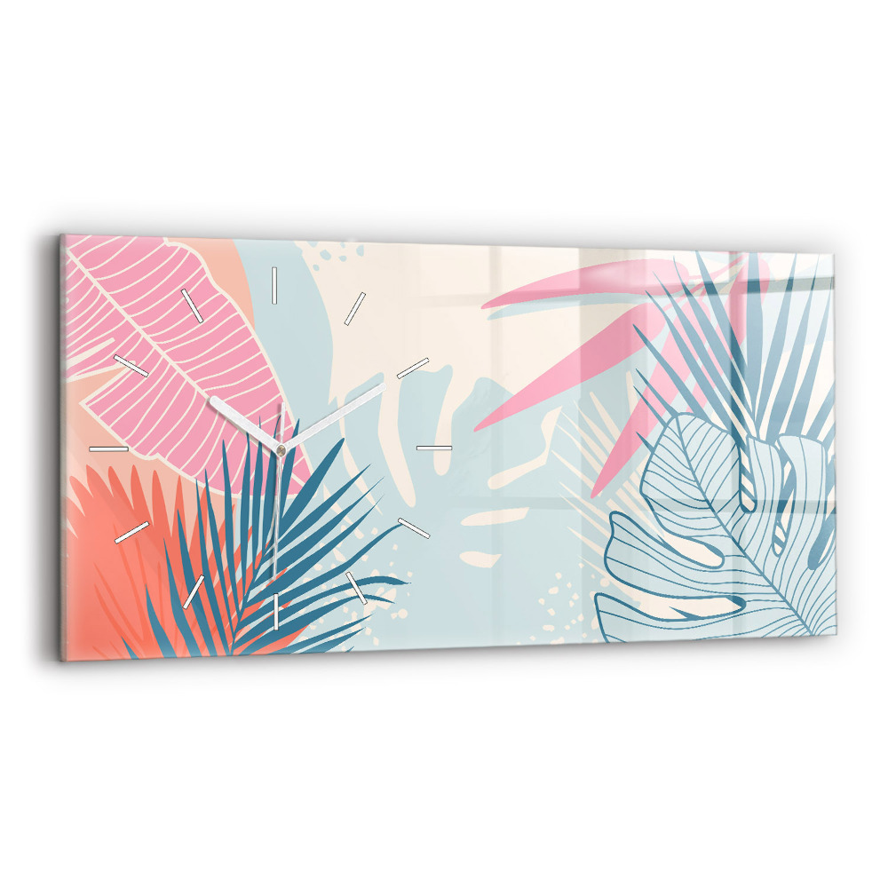 Vízszintes üvegóra Pasztell levelek