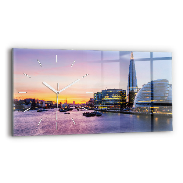 Vízszintes üvegóra London látképe