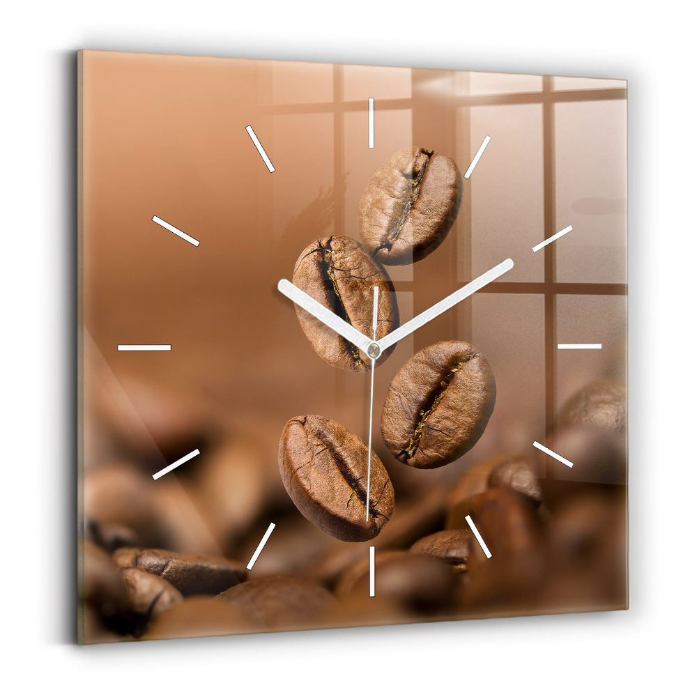 Szögletes üvegóra Absztrakt színek