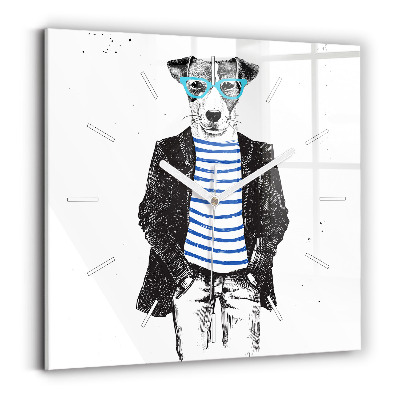 Szögletes üvegóra Kutya emberi testben