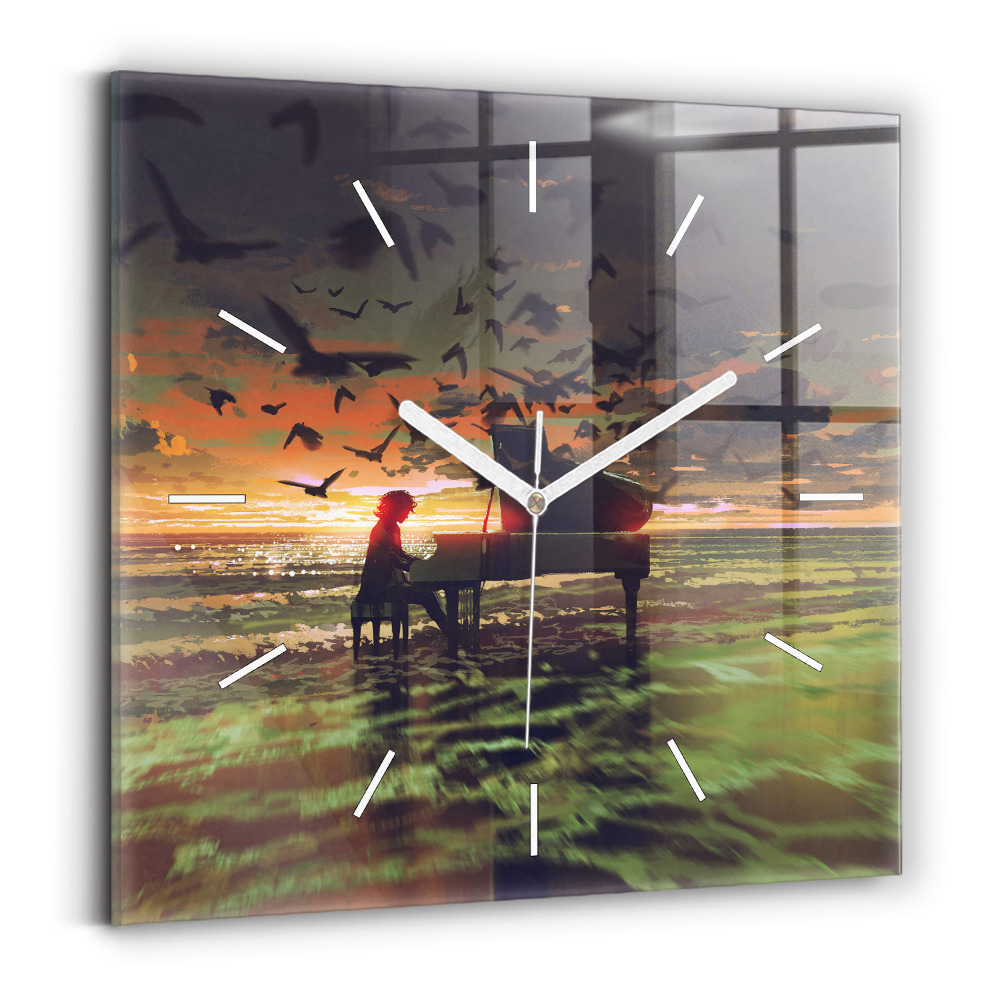 Szögletes üvegóra Koncert a tengerparton