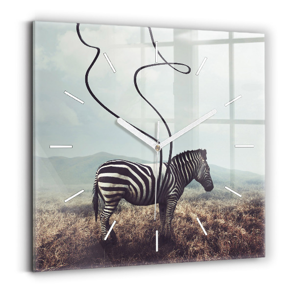 Szögletes üvegóra Zebra - Absztrakció