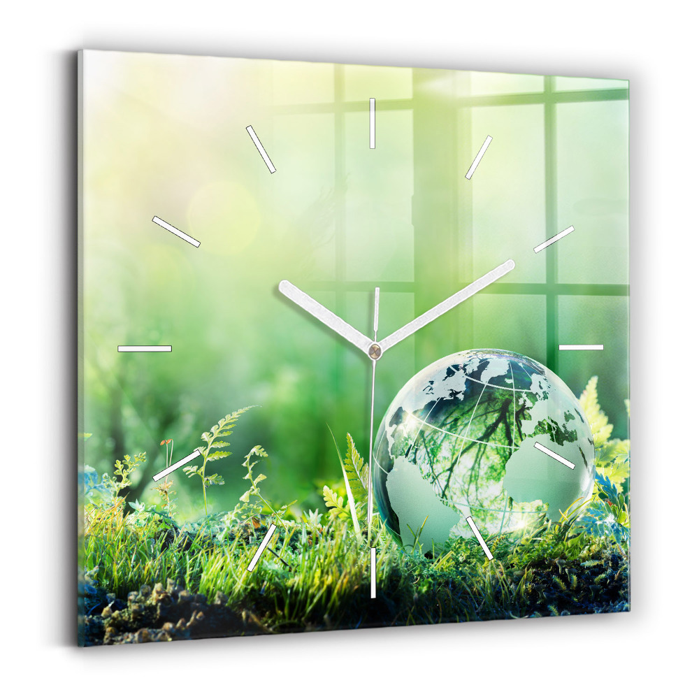 Szögletes üvegóra Globe