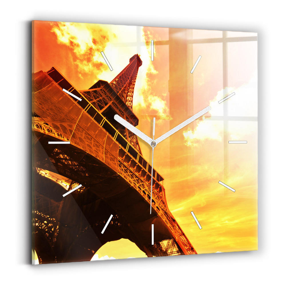 Szögletes üvegóra Eiffel-torony Párizsban