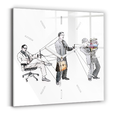 Szögletes üvegóra Marionett emberek