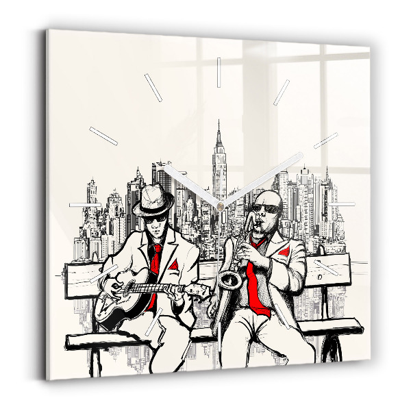 Szögletes üvegóra Jazz New Yorkban