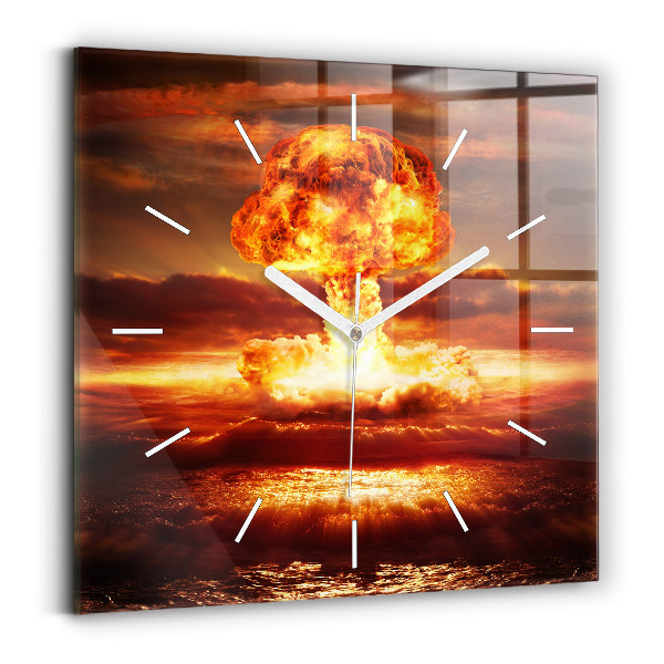 Szögletes üvegóra Atombomba robbanás