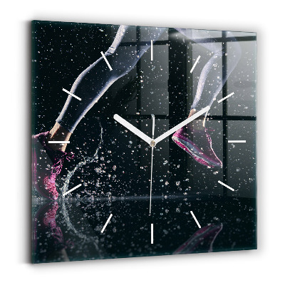 Szögletes fali üvegóra Egészséges életmód és futás