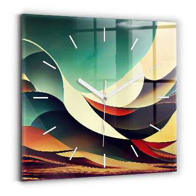 Szögletes üvegóra Absztrakt háttérvonalak