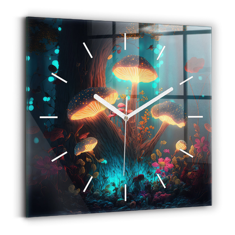 Szögletes üvegóra Erdő és varázsgomba