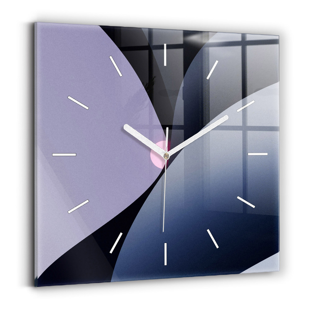 Szögletes fali üvegóra Absztrakt nap