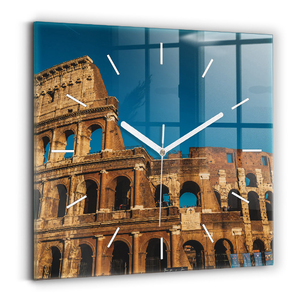 Szögletes fali üvegóra Colosseum Olaszországban