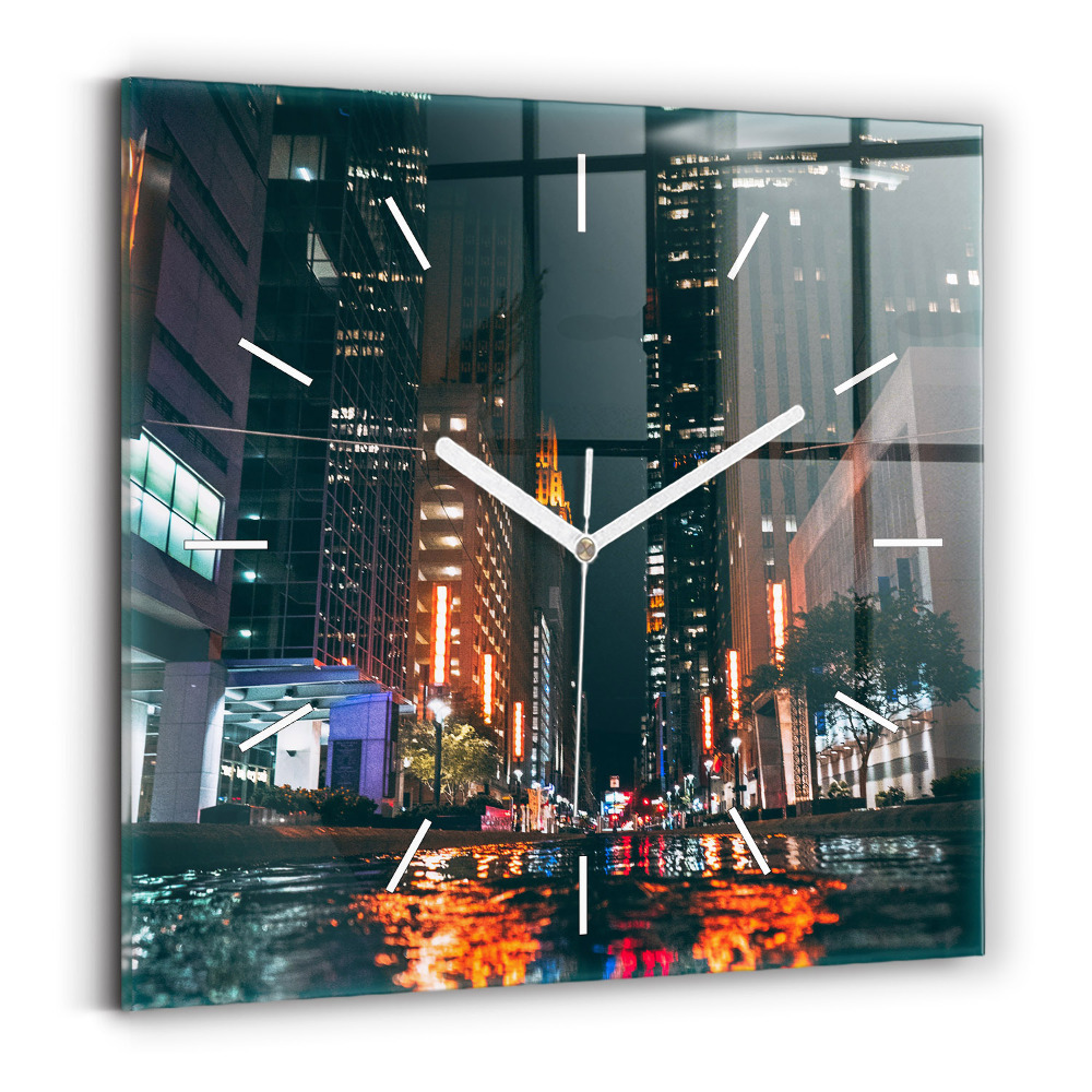 Szögletes üvegóra Hilton Hotel Houstonban