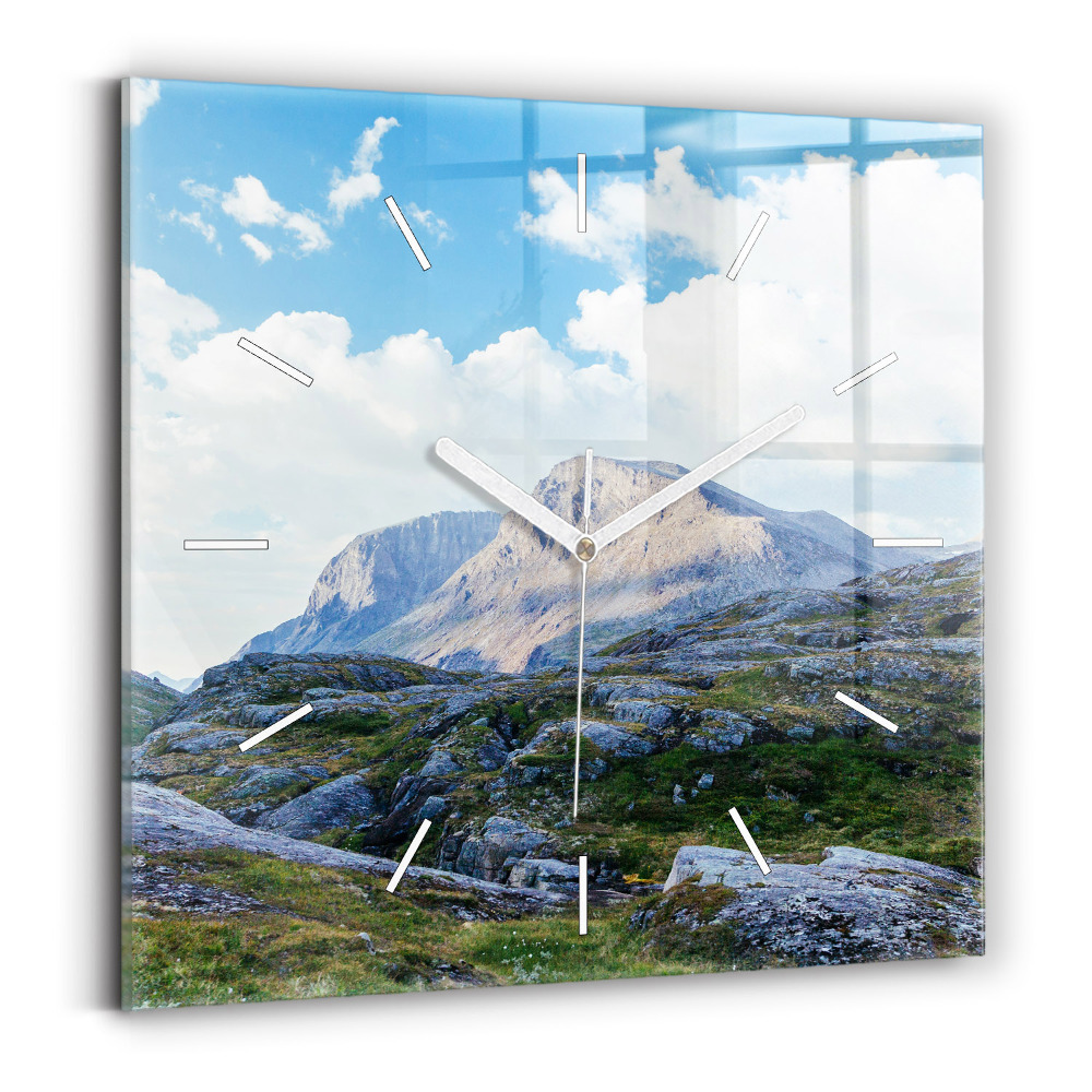 Szögletes üvegóra Sziklás táj