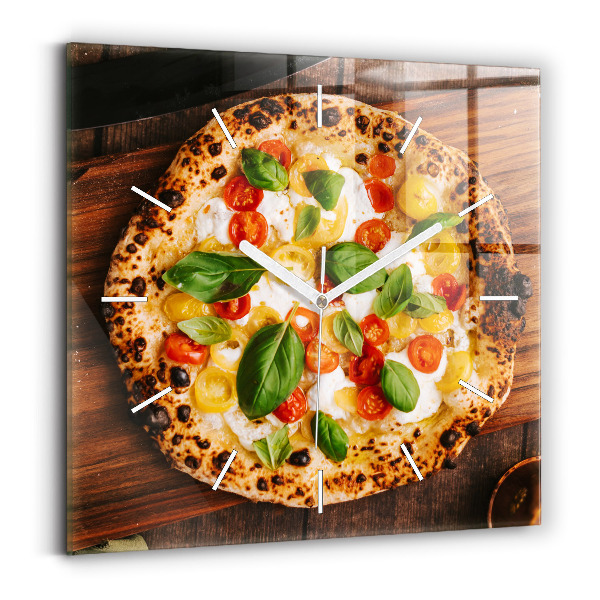 Szögletes fali üvegóra Olasz pizza