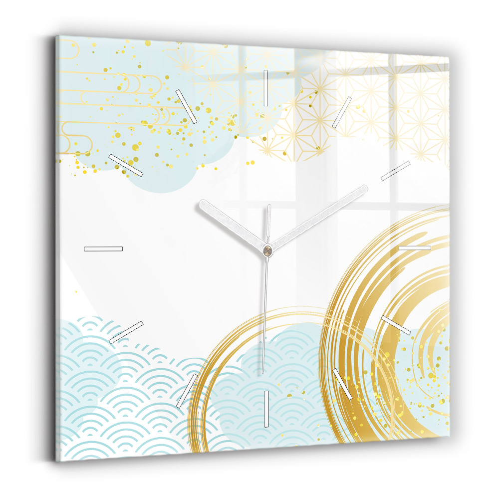 Szögletes fali üvegóra Dekoratív minta