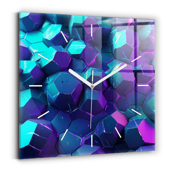 Szögletes üvegóra Geometrikus formák