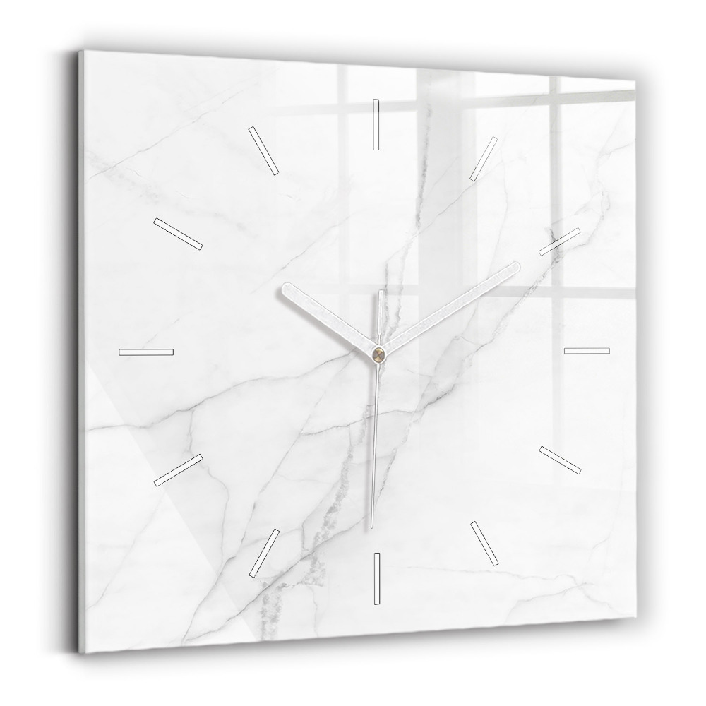 Szögletes üvegóra Dekoratív márvány