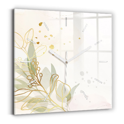 Szögletes fali üvegóra Pasztell absztrakt